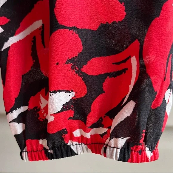 •The Limited• Abstract Popover Blouse with Bow - Size 3X - Picture 5 of 8